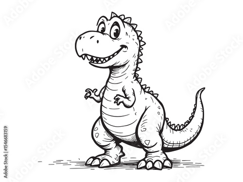 T Rex Simple Dinosaur Icon Set