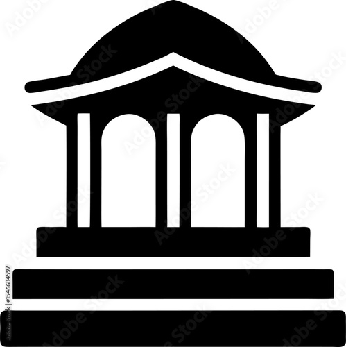 vector illustration of a temple