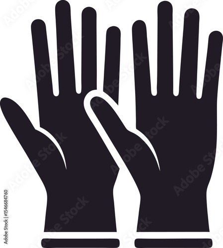 black and white hands