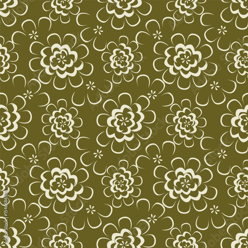 Cute feminine seamless watercolor pattern with little tiny wildflowers, hand drawn