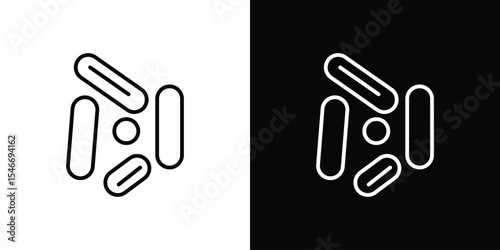Yeast icon in black. flat graphic vector icon
