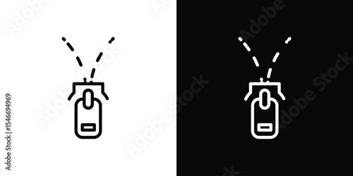 Zipper tool icon in black. flat graphic vector icon