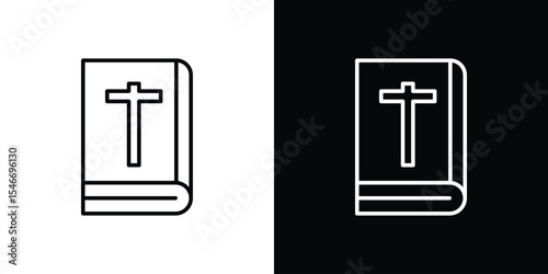 Bible icon, vector design art.