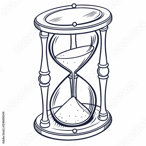 hourglass vector illustration