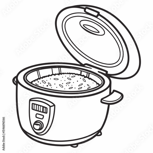 vector illustration of a pot of soup