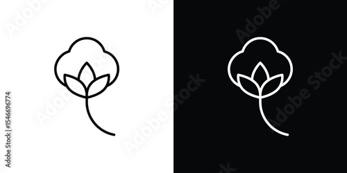 Cotton icon, vector design art.