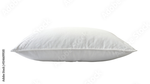 white pillow isolated on white background , transparent png 