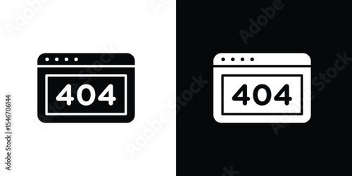404 Error icon of a flat style vector