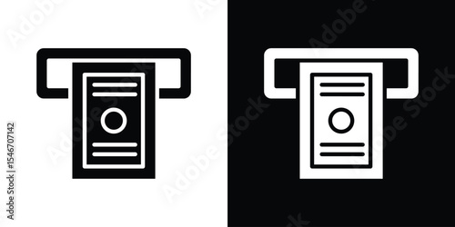 atm cash icon of a flat style vector