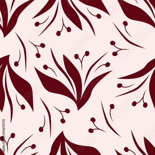 Cute feminine seamless watercolor pattern with little tiny wildflowers, hand drawn