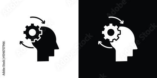 Adaptation icon of a flat style vector