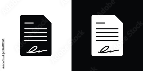 Agreement icon of a flat style vector
