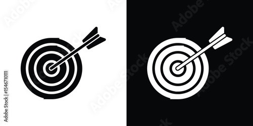 Aim icon of a flat style vector