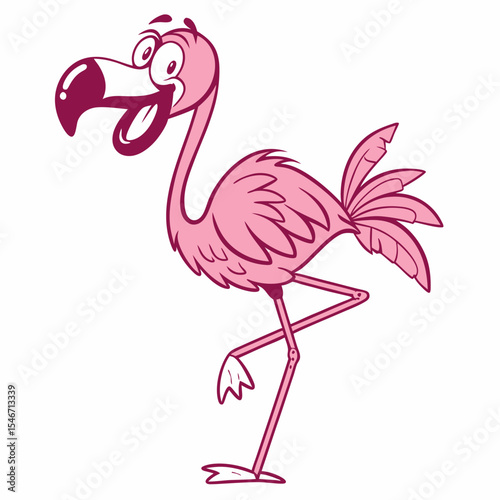 pink flamingo vector illustration, birds vector
