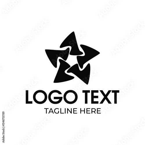 abstract star logo