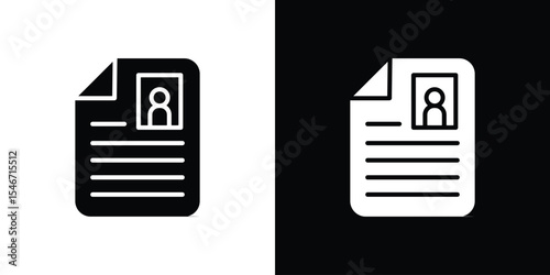 Application form icon of a flat style vector
