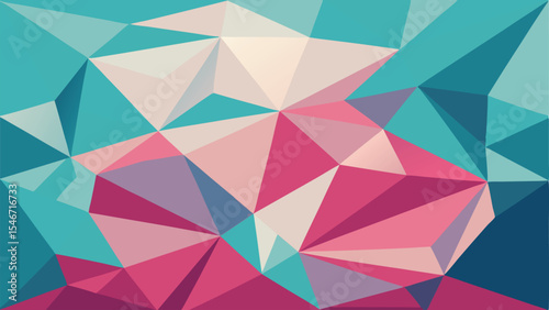 Abstract geometric background with modern aesthetic and trendy color palette