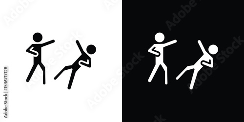 Assault icon of a flat style vector