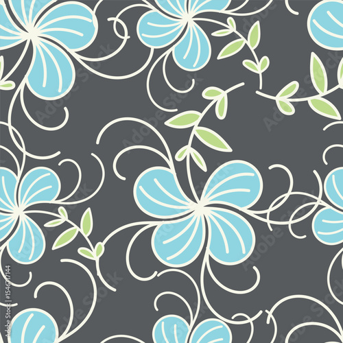 Cute feminine seamless watercolor pattern with little tiny wildflowers, hand drawn