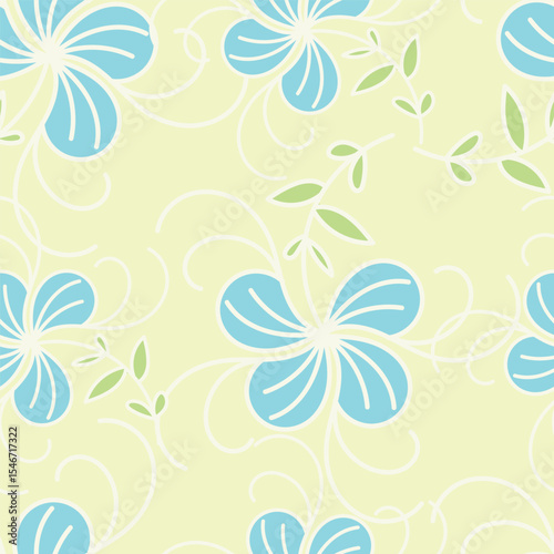 Cute feminine seamless watercolor pattern with little tiny wildflowers, hand drawn