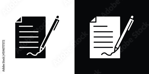 Assignment icon of a flat style vector