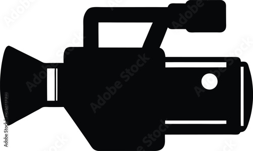 Cinematic Cinema Camera Vector Illustration with Dramatic