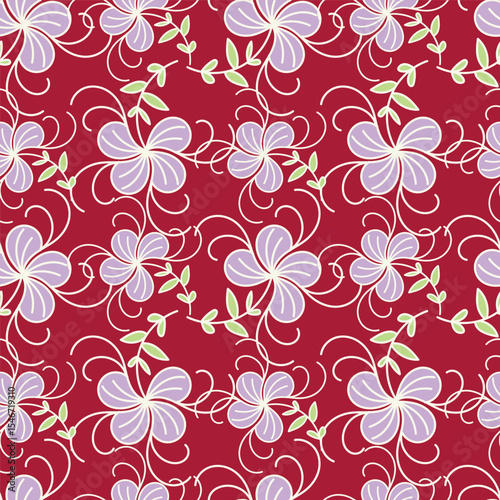 Cute feminine seamless watercolor pattern with little tiny wildflowers, hand drawn