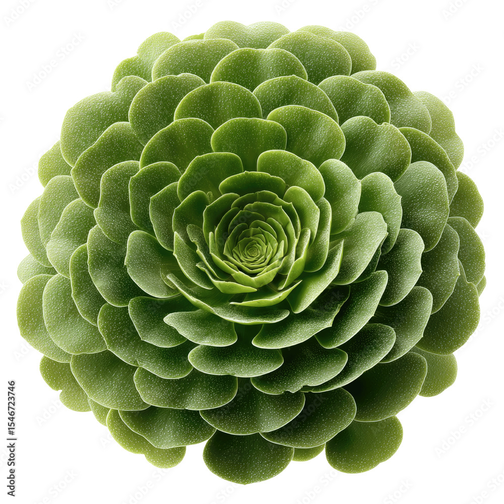 Fototapeta premium Green Echeveria Succulent Close-Up Textured
