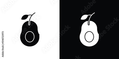 Avocado icon of a flat style vector