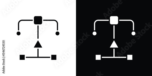 BPM icon of a flat style vector