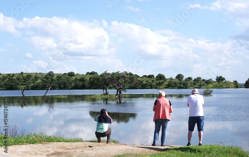 landscape of alqueva lake, alentejo, south of Portugal
