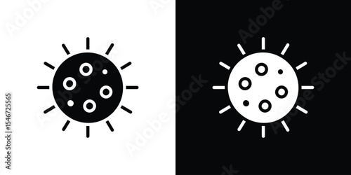 Bacteria icon of a flat style vector