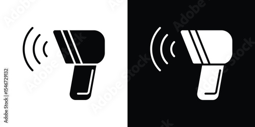 Barcode scanner icon of a flat style vector