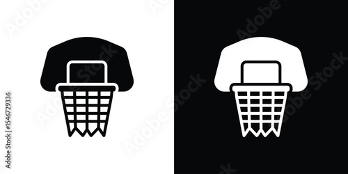 Basketball hoop icon of a flat style vector