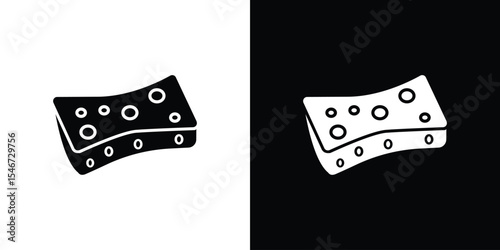 Bath sponge icon of a flat style vector