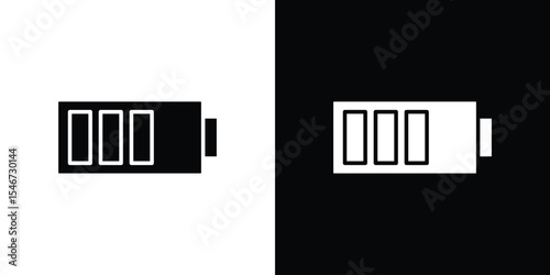 Battery icon of a flat style vector
