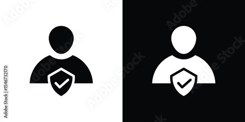 Beneficiary icon of a flat style vector