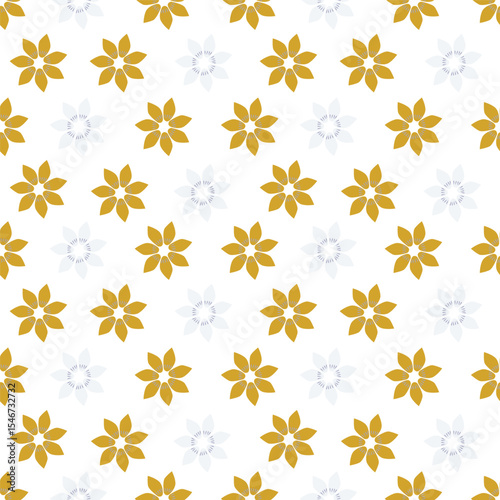 Cute feminine seamless watercolor pattern with little tiny wildflowers, hand drawn