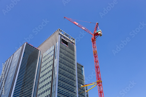 Low angle skyscraper construction
