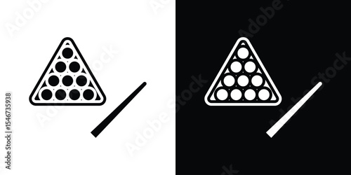 billiards icon of a flat style vector