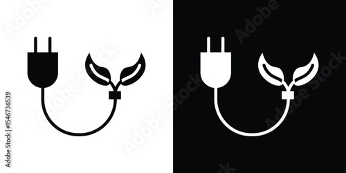 Biomass energy icon of a flat style vector