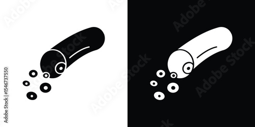 Blood vessel icon of a flat style vector