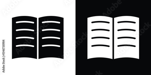 Book icon of a flat style vector
