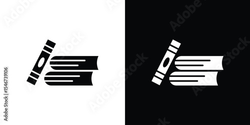 Books icon of a flat style vector