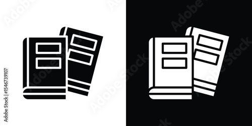 Books icon of a flat style vector
