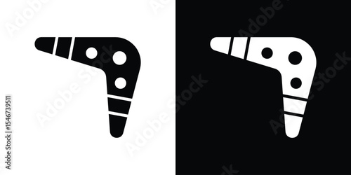 Boomerang icon of a flat style vector