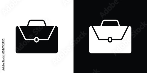 Briefcase icon of a flat style vector