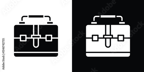 Briefcase icon of a flat style vector