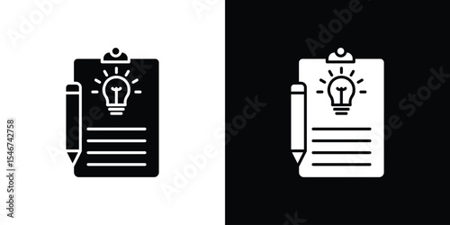 Briefing icon of a flat style vector