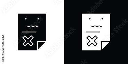 Broken Image icon of a flat style vector